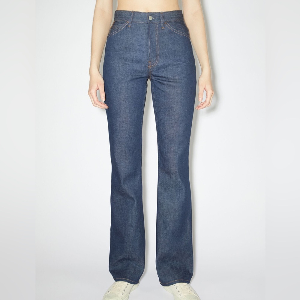 Acne Studio Straight Leg Jeans Dark Denim